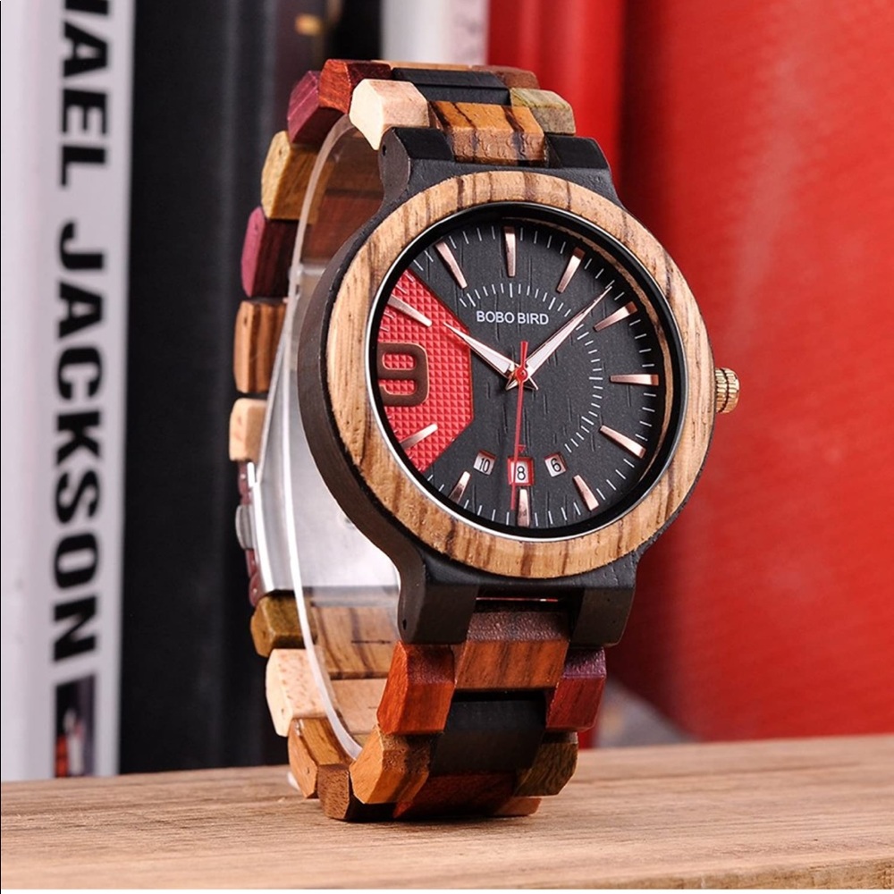Mens Luxury Natural Colorful Wooden Watch (BRAND NEW) - Picture 7 of 8